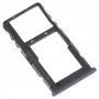 För TCL 20 R 5G Original SIM -kortfack + Micro SD -kortfack (svart)